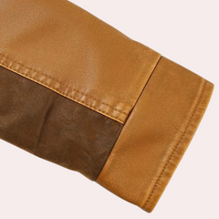 Reuben - Tan Leather Biker Jacket
