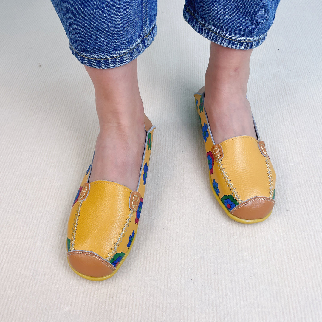 Grace - Floral Print Loafers