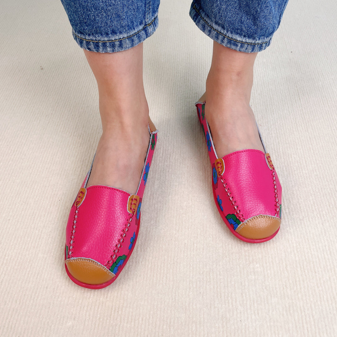 Grace - Floral Print Loafers