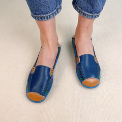 Grace - Floral Print Loafers