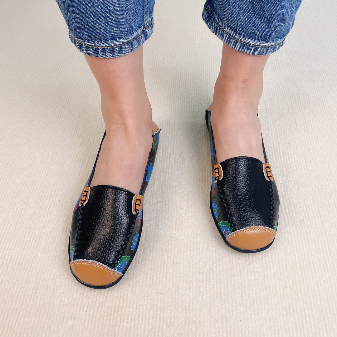 Grace - Floral Print Loafers