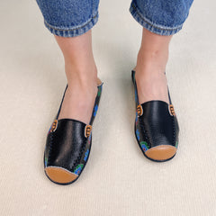Grace - Floral Print Loafers