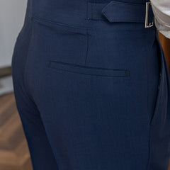 Ashton - Pleated Trousers with Buckle