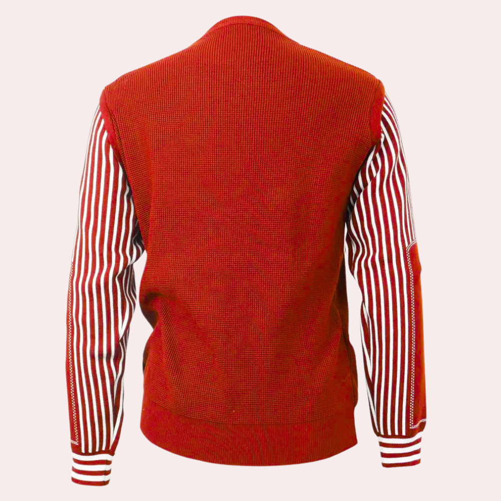 Nicholas - Jumper with Striped Sleeves