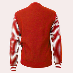 Nicholas - Jumper with Striped Sleeves
