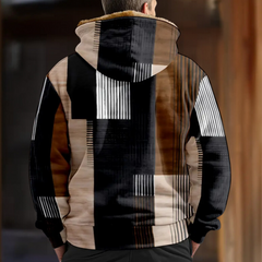 Frederick - Patchwork Sherpa Hooded Jacket