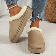 Philippa - Fur Lined Platform Slippers