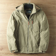 Archer - Hooded Outdoor Coat — Khaki
