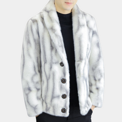 Harvey - Faux Fur Coat in White — White