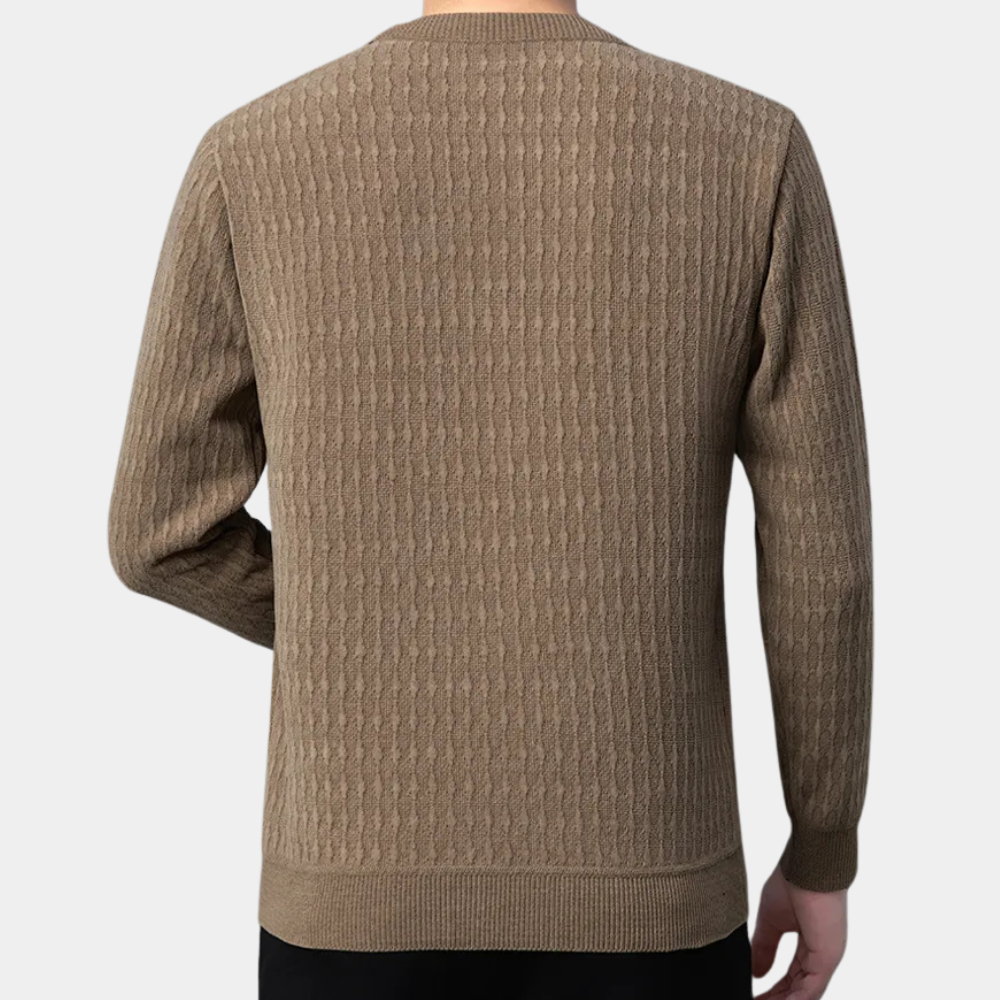 Braxton - Textured Crew Jumper