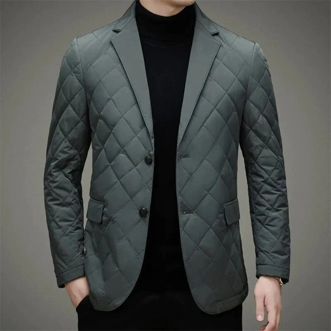 Archie - Quilted Down Blazer — Lerrié Green