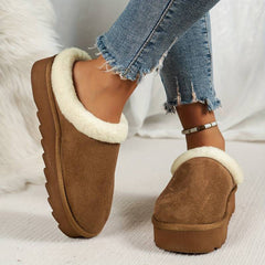 Philippa - Fur Lined Platform Slippers