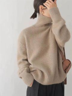 Zelda - Soft Knit Jumper with Wide Sleeves — Khaki