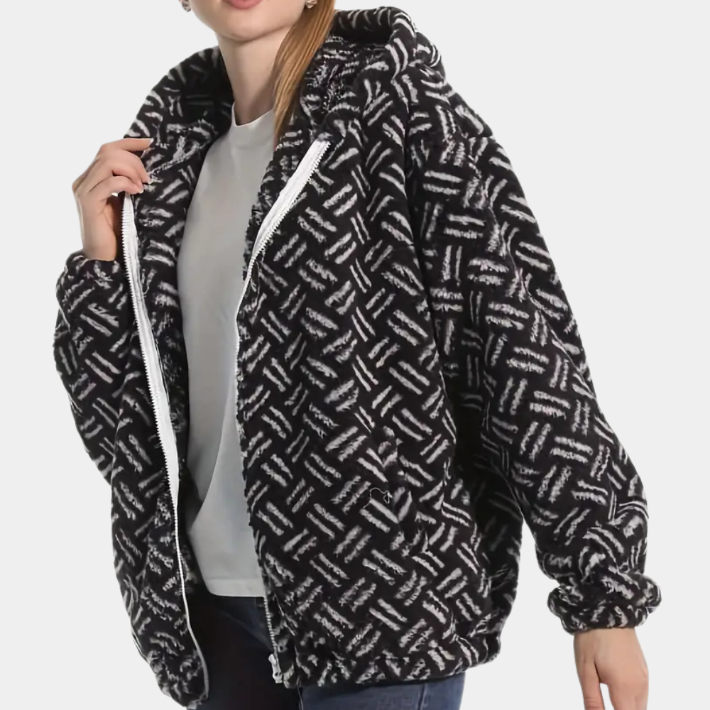 Cecilia - Patterned Fleece Jacket