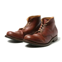 Sharon - Vintage Lace up Boots — Brown