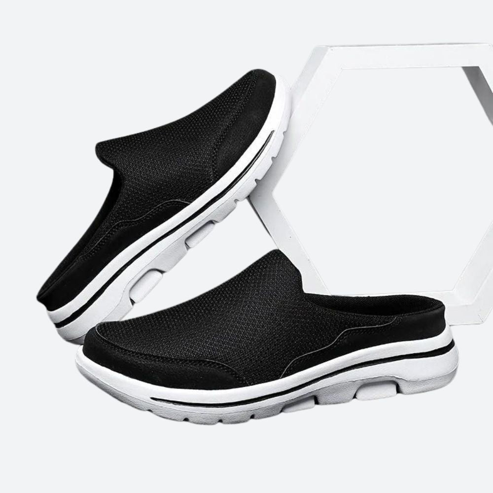 Donovan - Mesh Slip on Mules — Black