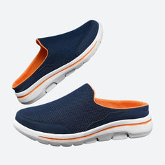 Donovan - Mesh Slip on Mules — Blue