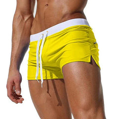 Wilhelmina - Short Swim Shorts — Yellow