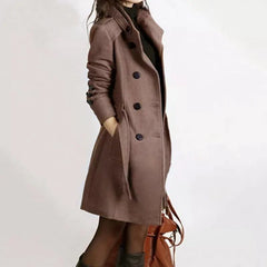 Phoebe - Belted Wool Trench Coat
