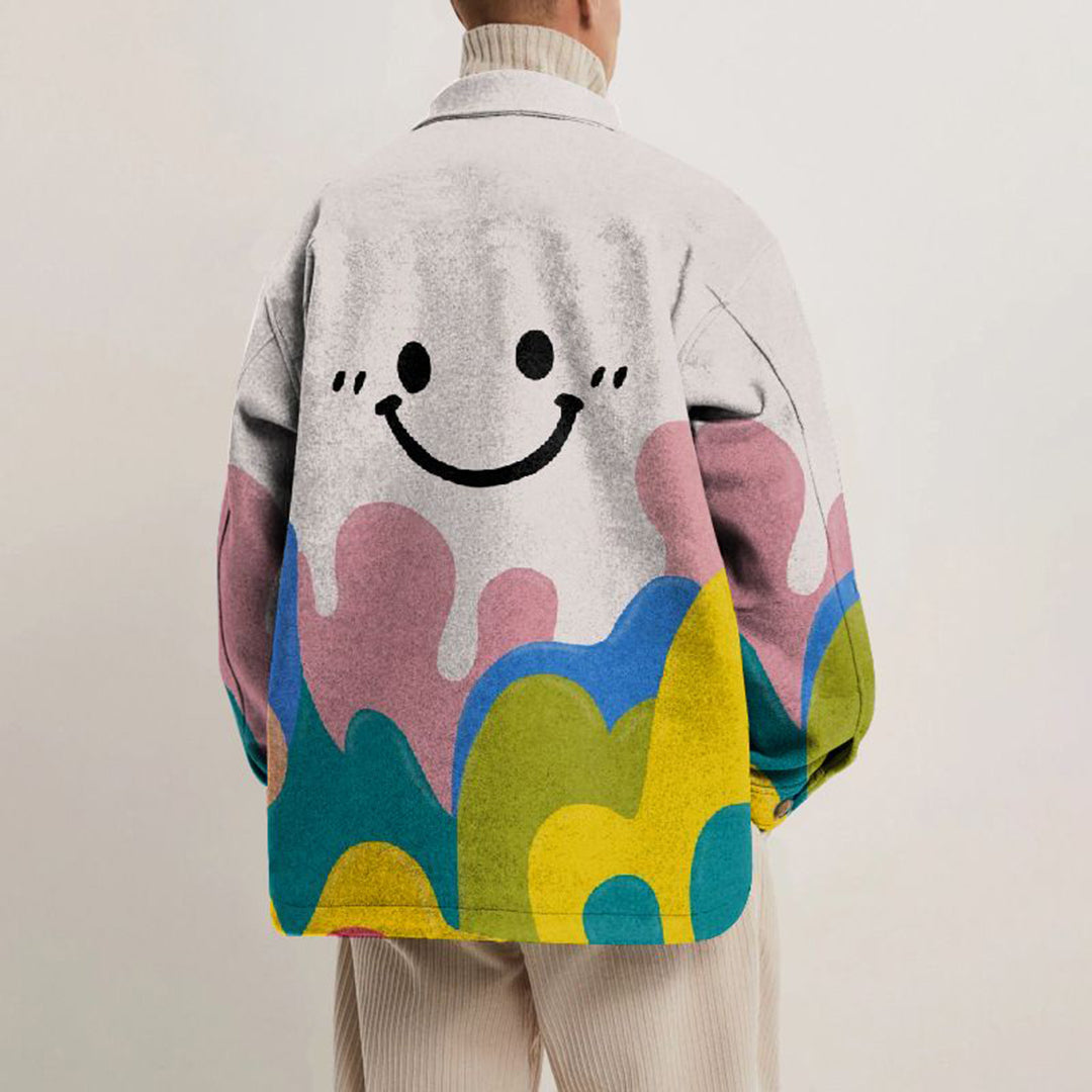 Shaun - Smiley Print Jacket