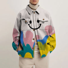 Shaun - Smiley Print Jacket — Multicoloured