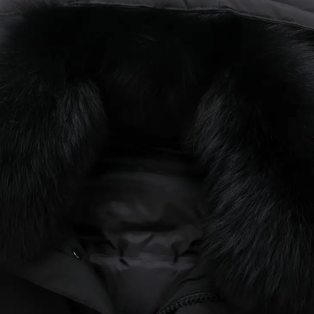 Sebastian - Coat with Oversized Fur Collar
