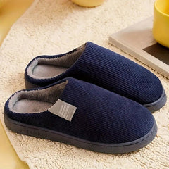 Arlette - Corduroy House Slippers — Navy blue