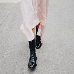 Dorothy - Leather Lace up Mid Boots
