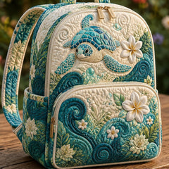 Aoife - Sea Turtle Quilted Backpack