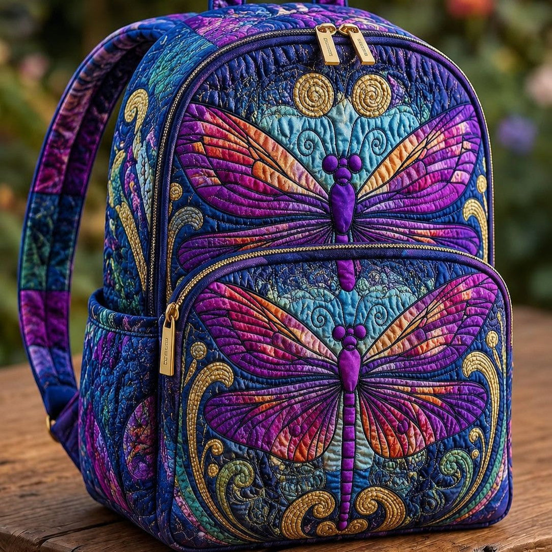 Maren - Dragonfly Quilted Backpack