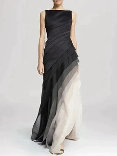 Phoebe - Layered Chiffon Maxi Dress