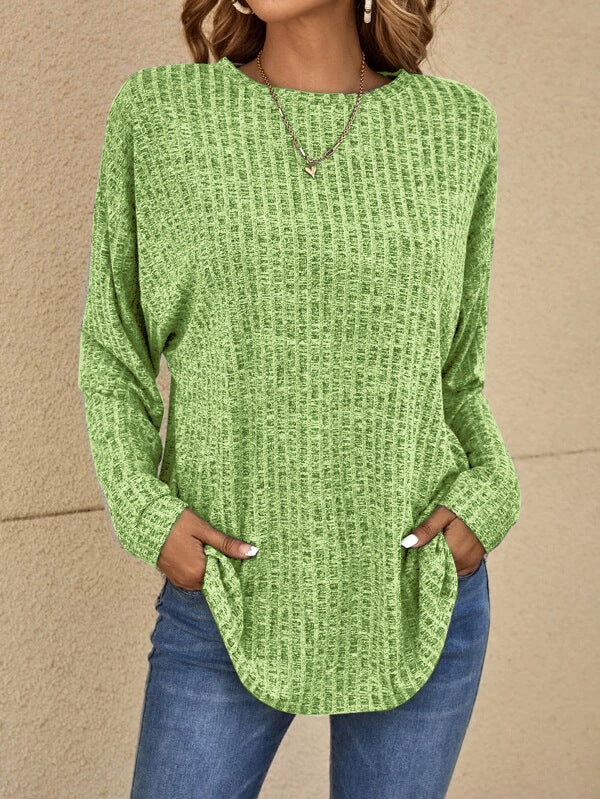 Savannah - Knit Top with Pockets — Green