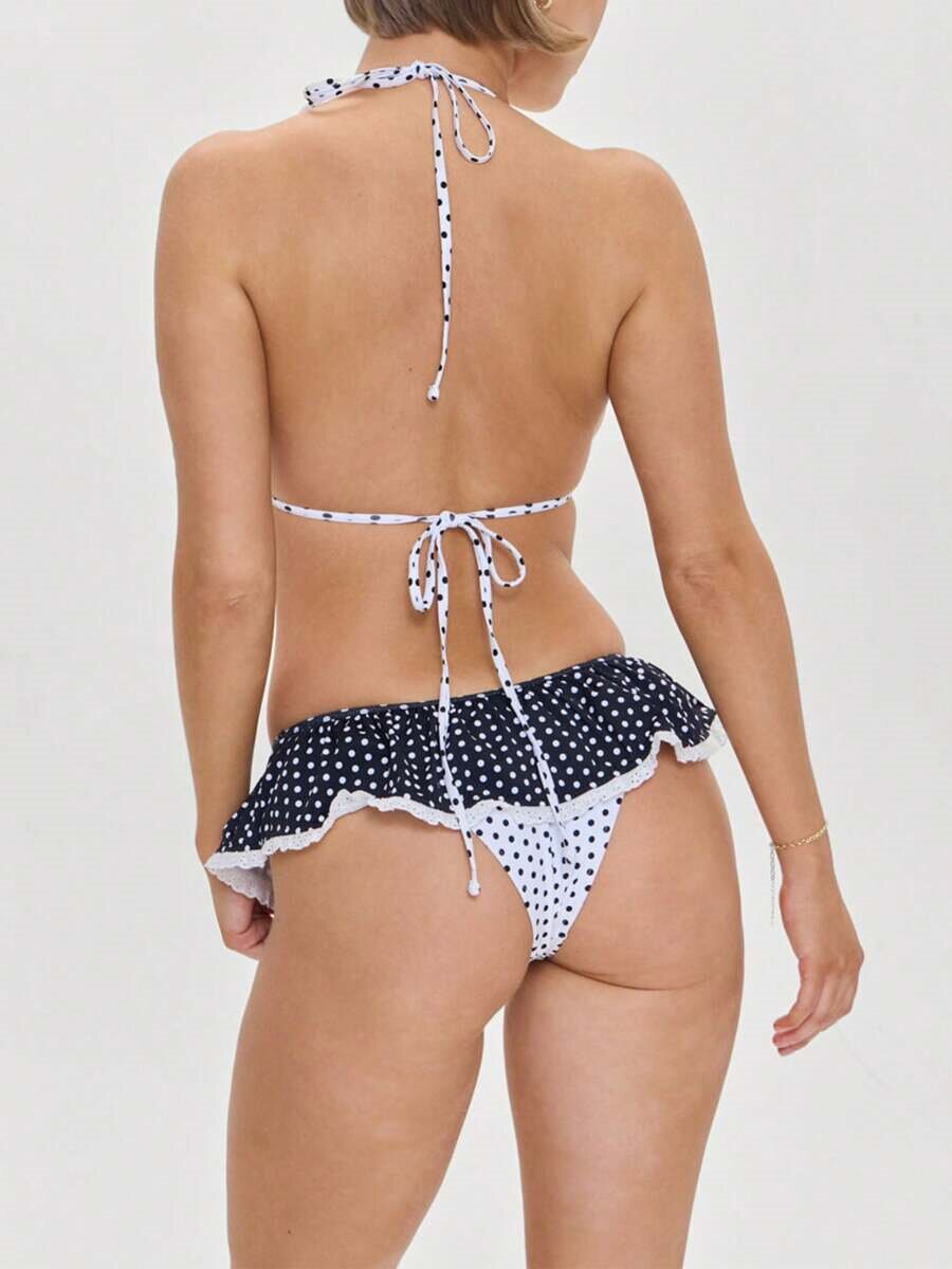 Perri - Polka Dot Ruffle Bikini