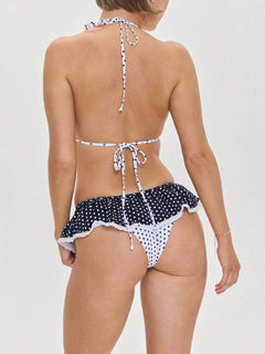 Perri - Polka Dot Ruffle Bikini