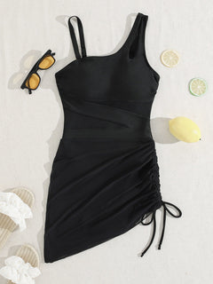 Zinnia - One Shoulder Cutout Swimsuit