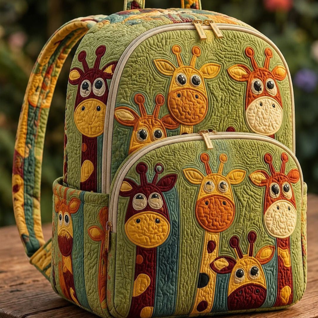 Ilaria - Giraffe Quilted Backpack