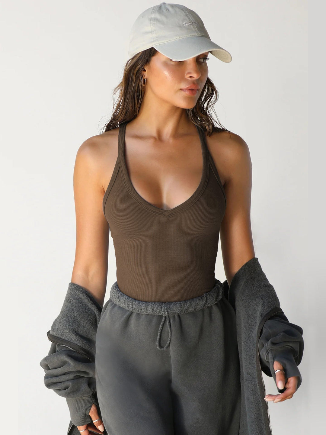 Dominique - Fitted Scoop Cami Top