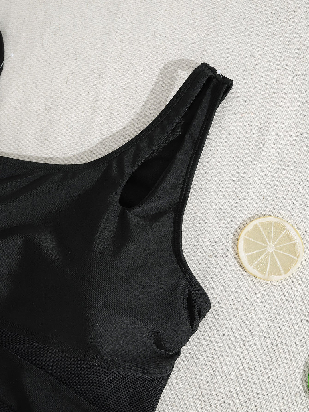 Zinnia - One Shoulder Cutout Swimsuit
