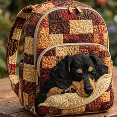 Manon - Dachshund Quilted Backpack