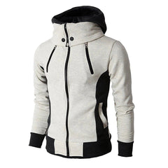Sullivan - Asymmetric Zip Hooded Jacket — Off-white