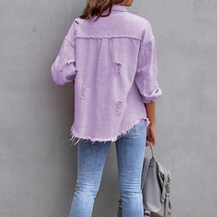 Billie - Frayed Denim Jacket