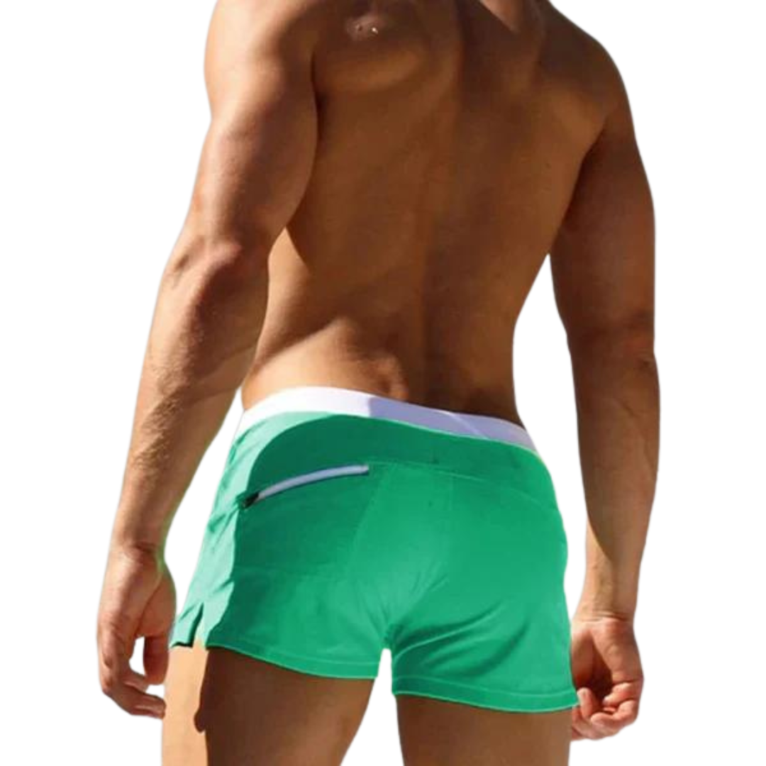 Wilhelmina - Short Swim Shorts — Green