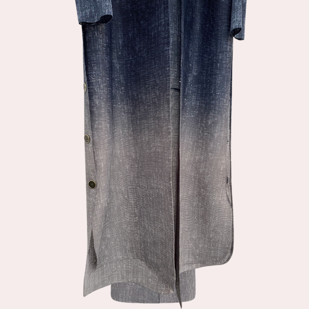 Rosalie - Ombre Long Cardigan Coat