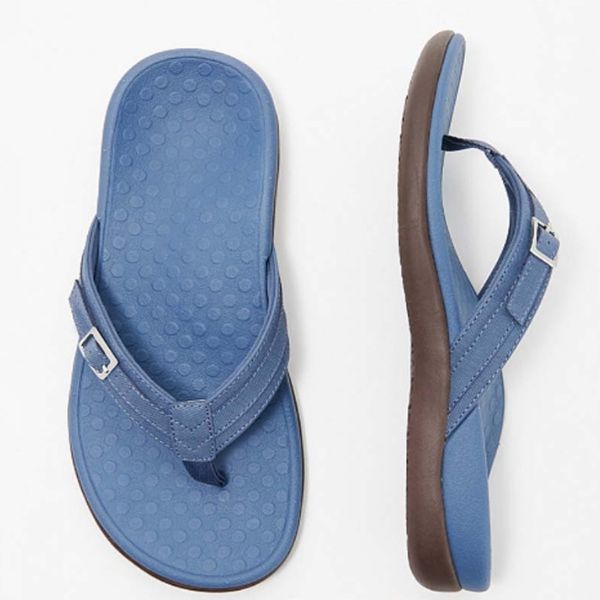Veronica - Denim Toe Post Sandals