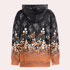 Florence - Floral Print Sherpa Hoodie