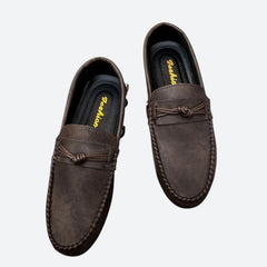 Preston - Leather Penny Loafers — Brown