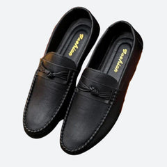 Preston - Leather Penny Loafers — Black