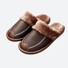 Douglas - Fur Lined Slippers — Brown