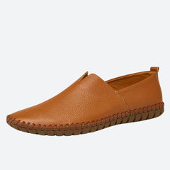 Sullivan - Leather Slip on Moccasins — Brown