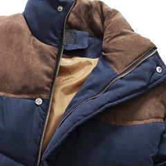 Elliot - Padded Jacket with Suede Yoke